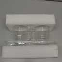 Glass Tumbler with Lids and Straws 2Pack 20oz Glass Cup with Handle-Wide Mouth Ice Coffee Cup Borosilicate Drinking Glasses for Smoothie Drinks