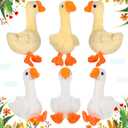 Civaner 6 Pcs Goose Stuffed Animal 6.3 Inch Silly Goose Party Favors Stuffed Plush White Light Yellow Animal Toy Soft Doll for Birthday Gifts Baby Shower Party Favors Home Decorations