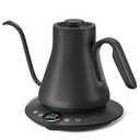 INTASTING Electric Kettle, Gooseneck Electric Kettle, ±1℉ Temperature Control, BPA-Free Stainless Steel Inner, Quick Heating, for Pour Over Coffee, Brew Tea, Boil Hot Water, 1500W/0.9L Dark Grey