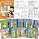 chiazllta 192 PCS Mini Activity Books for Kids Party Favors Age 4-12 Bulk Activity Books Include Mini Coloring Book Mazes Dot to Dot Word Search Word Scramble Goodie Bags Stuffers Classroom Activities
