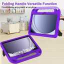 BMOUO Kids Case for Samsung Galaxy Tab A9 Plus 11 inch 2023 (SM-X210/X216/X218) - with Built-in Screen Protector, Shockproof Covertible Handle Stand Samsung Galaxy Tab A9 Plus Case for Kids, Purple