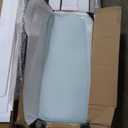 SmartStandard 36in x 84in Double Glass Sliding Barn Door with 6.6FT Bypass Sliding Barn Door Hardware Kit, 5-Panel Frosted Glass,Waterproof, Save Space, Easy Install, Fit 60"-64" Openning, White