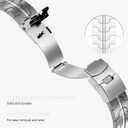 Titanium Band Compatible with Samsung Galaxy Watch Ultra 47mm(2025/2024), Solid Men Replacement Robust Metal Link Wristband