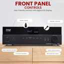 Pyle 5.2 Channel Hi-Fi Home Theater Receiver - 1000W MAX Wireless BT Surround Sound Stereo Amplifier System with 4k Ultra HD Support, MP3/USB/DAC, Ideal for Immersive Home Audio Experience