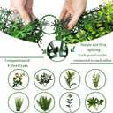ODTORY Artificial Grass Wall Boxwood Panels: 40" x 120" (33.5 sqft) Greenery Ivy Privacy Fence Faux Backdrop with UV Protection Vine Leaf Hedge for Garden Covering,Outdoor Indoor Home Decor