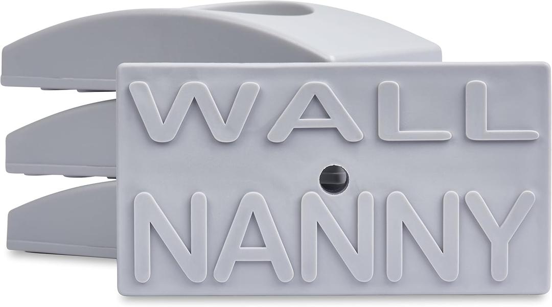 Wall Nanny - Baby Gate Wall Protector (Made in USA) Protects Walls and Doorways from Pet Gates - for Pressure Mounted Indoor Safety Baby Gates - Gray (1-Pack)