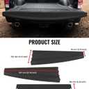 3PCS Combined Tailgate Cap Spoiler Molding Cover for Dodge Ram 1500 2009-2019, Rear Tail Gate Center Flex Step Top Trime Protector for Dodge Ram 2500 3500 2010-2018 Accessories