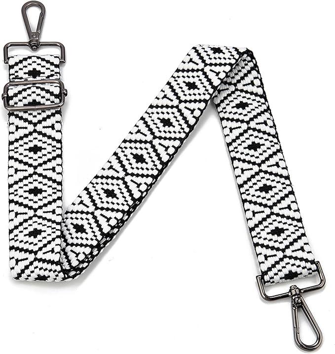 Purse Strap Gold Hardware Replacement Crossbody Bag Strap, Wide Adjustable Shoulder Strap