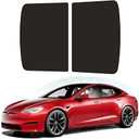 D-Lumina for Tesla Model 3 Roof Sunshade, Glass Sunroof Shade Window Insulation UV & Heat Protection for 2017-2020 Model 3 Accessories, Upgraded Double-Layer Design Sun Shade Won't Sag (Set of 2)