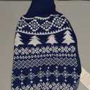 Christmas Dog Sweaters for Small Medium Large Dogs and Cats,Pet Soft Warm Holiday Outfit Girl & Boy,Pup Winter Clothes Turtleneck Double Knitting Collar for Outdoors Playing (Blue,Large)