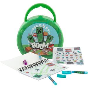 Minecraft Coloring & Sticker Activity Set for Kids with Travel Carrying Case