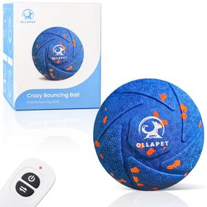 Interactive Dog Toys Dog Ball - Auto Bouncing & Rolling, Chew-Resistant E-TPU Material, 3 Interactive Modes, IPX7 Waterproof, Smart Chase Pet Toy Ball for Medium and Large Dogs (Blue)