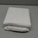 MIYE Pleated Waffle Weave Bed Skirt, Tailored Dust Ruffle 16 Inch Drop Easy Fit, Machine Washable (White, Queen - 16" Drop)