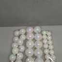 Shappy 36 Pcs Christmas Iridescent Ornaments Halloween, Transparent DIY Shatterproof Hanging Rainbow Ball Christmas Ornament 5 Different Sizes for Party, Wedding, Home Decor (White)