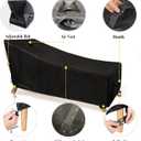 Patio Lounge Chair Cover Waterproof Outdoor Chaise Lounge Covers UV Resistant Special fixed design 78Lx32Wx35H Black 2Pack Patio Furniture Covers