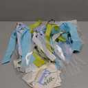 One Silly Goose Birthday Decor for Boy, Goose High Chair Blue Banner, 1st Birthday Party Hat, Silly Goose Cupcake Topper for Baby Shower Party Decorations (Black, White, Blue)