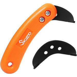 Carbide Scoring Cutter Knife & 1PCS Replacement Blade,for Fiberboard Laminate Vinyl Flooring Cutting,& Linoleum,Plexiglass,Acrylic,Plastic,Styrene and Soft Tile Sheets Scoring Cutting (Orange)