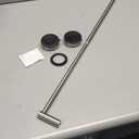 DGYB Adjustable Suction Cup Towel Bar for Bathroom 14 Inch ~ 27 Inch Brushed Nickel Towel Rack Stainless Steel Bath Towel Holder for Glass Shower Door