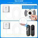 C Wire Adapter for Smart Thermostat, 24V AC Power Supply, Fits for Nest Hello August Ring Door Bell and Ecobee Nest Honeywell Smart WiFi Thermostat (with 16.4 Foot White Door Bell Wire)