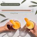 5000 Pcs Biodegradable Agave Straws Plant-Based Eco-conscious Cocktail Drinking Straws, Plastic-Free Compostable & Reusable Agave Straw for Home Restaurants Parties, Bulk Supply (5.9 Inch)