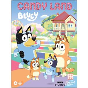 Hasbro Gaming Candy Land Bluey Edition Board Game | Ages 3 and Up | 2-6 Players | Play as Dad, Mum, Bluey, Bingo, Muffin, or Socks | Preschool Games | Kids Gifts
