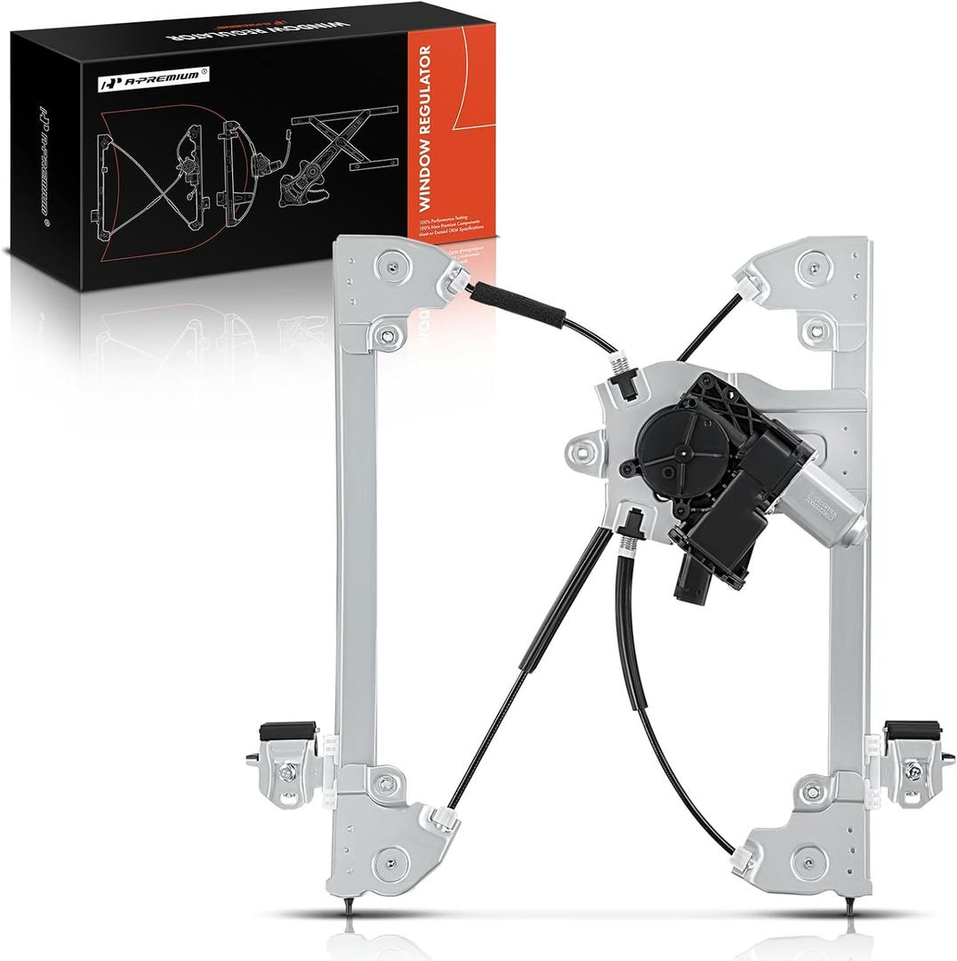 A-Premium Power Window Regulator Front Driver Side Compatible with Chevy Cruze 2011 2012 2013 2014 2015, Cruze Limited 2016 - with 7 Pins Motor(with Auto Up and Down Function), Replaces # 94532757