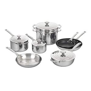 Le Creuset Tri-Ply Stainless Steel 12 pc. Cookware Set Le Creuset Tri-Ply Stainless Steel 12 pc. Cookware Set