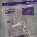 VCE 25-Pack UL Listed Cat6 RJ45 Pass Through Connectors, Cat 6/Cat 5e RJ45 Ethernet Modular Plugs Ends Gold Plated for 23-26AWG Solid or Stranded UTP Network Cable 1000Mbps Support PoE