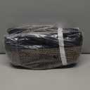 MiniArk Small Basket for Organizing | Cube Shelf Closet Storage Baskets | 9.79.77.1 | Woven Rope Gift Basket | Nursery | Round 3 Packs Black Brown