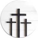 Lavender Inspired Modern Farmhouse 3D Cross Sign-Christian Home Decor-3 Wood Cross Wall Art Hanging Decor-Religious Cross Gifts-Rustic Cross Wall Hanging Signs Plaque Decor,10 Inch