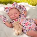BABESIDE Reborn Baby Dolls Silicone Full Body - Skylar, 17-Inch Lifelike Realistic-Newborn Dolls Vinyl Real Life Baby Doll Girl with Gift Box for Cuddling, Role Playing and Collection