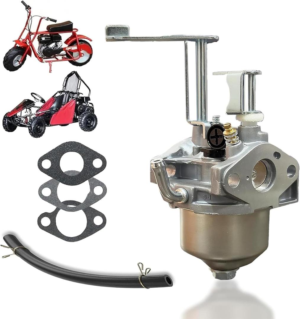 QYMOTO CK100-S Carburetor for Coleman SK100 RTK100 Go Kart,CT100U CC100X Mini Bike,Huayi 79cc 98cc 100cc 110cc 3HP OHV Engine Adjustable Carb