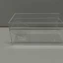 Empty Acrylic Mahjong Case Mahjong Storage Box for American Tiles and Mahjongs Cards Transparent Display Box for Mahjongs Tiles Accessories Supplies(Medium,2 Compartment)