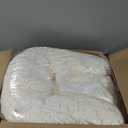 MAXYOYO Giant Bean Bag Chair, Oversized Bean Bag Couch for Adults and Kids, Faux Fur Shell-Shaped Large Chair with Filler, Stuffed Big Accent Sofa Lounge Floor Sofa for Reading, Beige, Standard