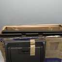 Suncast 33 Gallon Commercial Outdoor Trashcan Hideaway with Lid for 30 to 33 Gallon Bags for Garage, Backyard, or Garden, Brown