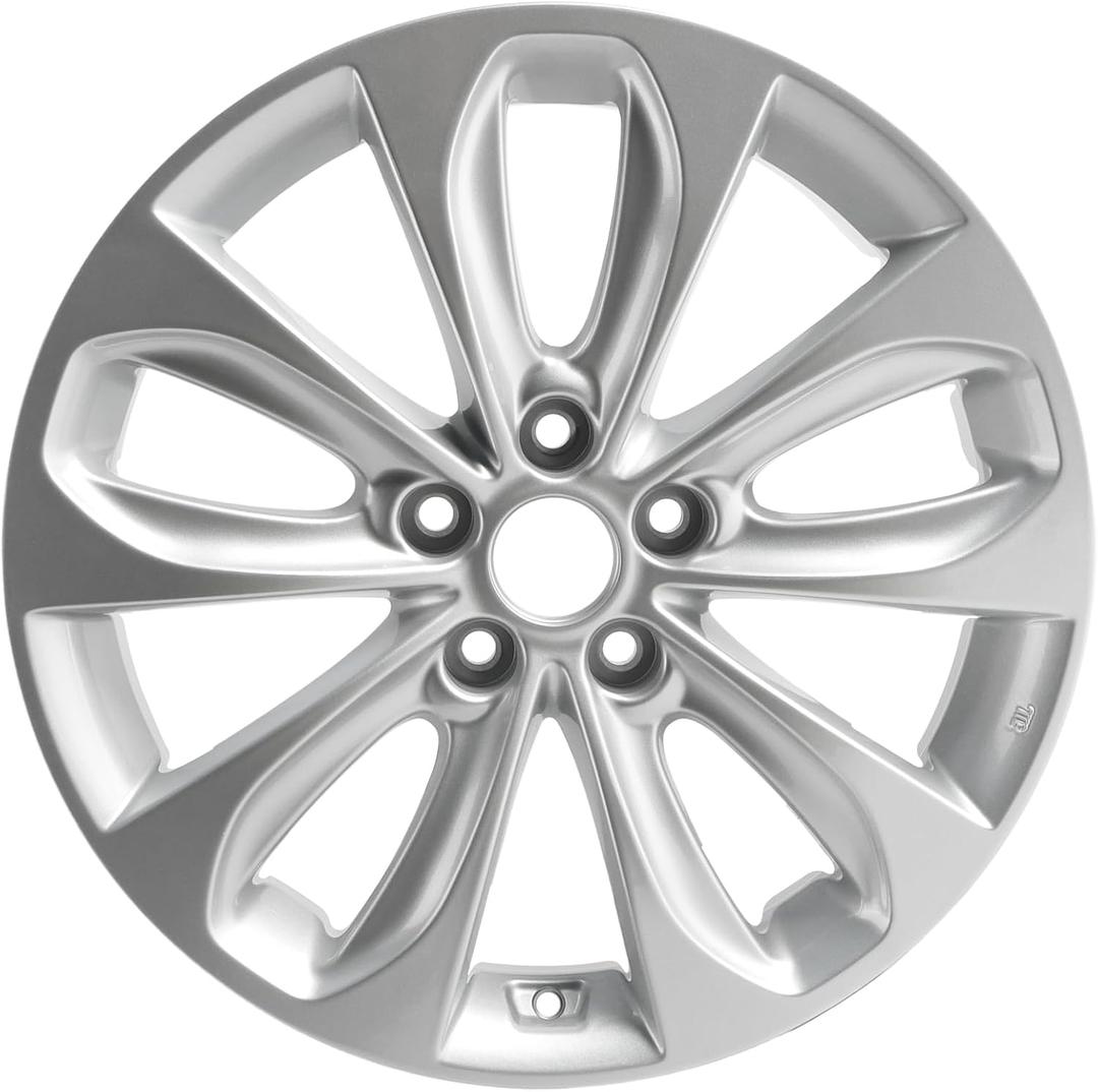 New Single 18x7.5" 18 Inch Premium Aluminum Alloy Wheel Rim Fits for Hyundai Sonata 2011 2012 2013, Replacement Wheel 529103Q350, OE Direct Replacement Rims, 560-70804A