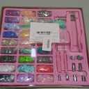 LYNDA Plastic and Metal Snap Buttons with Snaps Pliers Set,300 Sets Plastic and Metal Snap Buttons for Sewing and Crafting (Pink)
