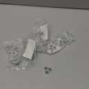 Honoson 16 Pcs Self Adhesive Caster Wheels Appliance Rollers Appliance Sliders for Kitchen 360 Swivel Universal Wheel Mini Small Kitchen (Clear with 3 Steel Ball Style)