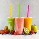 Smoothie Straws - Case of 2,400 - Plastic, 24 Packs x 100 - for Restaurants, Cafes & Everyday Use