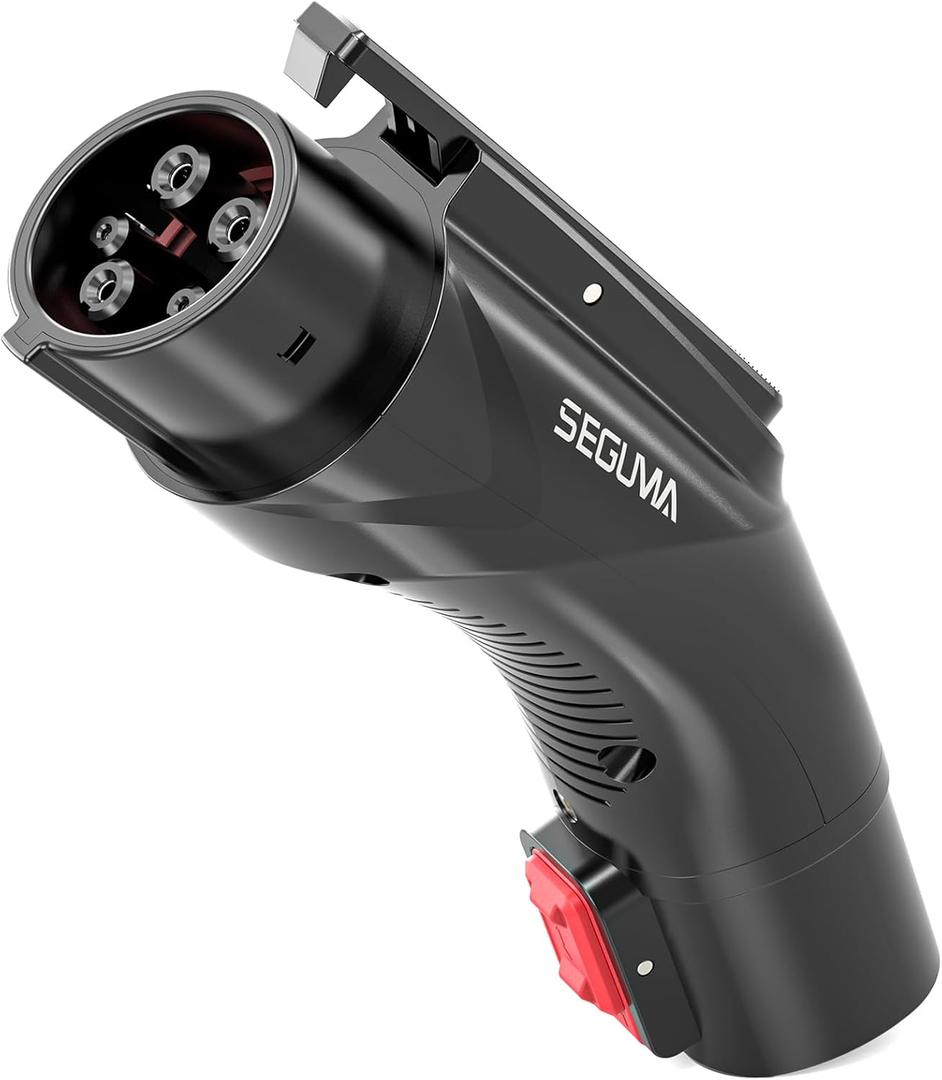 EV Charging Adapter for Tesla to J1772, Up to 60Amp with Safety Lock, IP65, Portable J1772 Tesla Adapter, Compatible with Tesla Mobile Charger Wall Connector Destination Chargers for All J1772 EVs (60A 250V Tesla to J1772 Adapter, Black)