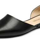 DREAM PAIRS Women's Elegant Dressy Flats Shoes Pointed Toe Casual Comfort Slip on Walking Flats for Women 10 