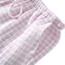 STMAHER 2 Pack Women's Cotton Pajama Bottoms Lightweight Sleep & Lounge Pants Plaid Sleepwear Long Pj Pants. M Size