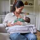 My Brest Friend Super Deluxe Nursing Pillow - Enhanced Comfort & Ergonomic Breastfeeding Pillow for Ultimate Support for Mom & Baby - Adjustable and with Handy Side Pocket, Sandstone