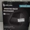 AERLANG Cordless Neck and Back Massager with Heat, 3D Shiatsu Kneading Pillow, 4 Massage Nodes & Bi-Directional Deep Tissue Massage for Neck/Shoulders/Back, Ideal Gift for Women & Men (Black)