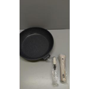 CAROTE Non Stick Frying Pan Skillet, Omelet Pan, Healthy Non Toxic Granite Chef Pan, Induction Compatible Egg Frying Pan with Heat-Resistant Handle, PFOA-Free,Black, 12"