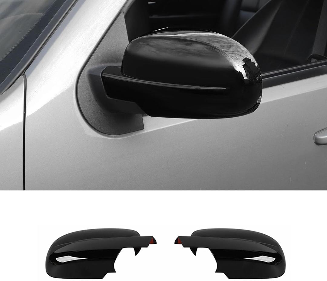 Rearview Mirror Cover Side Mirror Shell Trim Compatible with Chevy Silverado & Suburban & Tahoe & GMC-Yukon & GMC-Sierra & Cadillac Escalade 2007-2013, Black