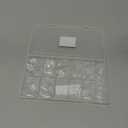 UNA GELLA Almond Gel Nail Tips, 504PCS Pre Etched Clear Fake Nails Tips Medium Almond Shape - 12 Sizes Full Cover Soft Acrylic Press On Nail Extensions No C Curve Gift for Diy at Home