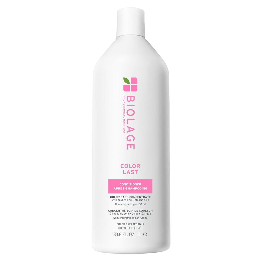 Biolage Color Last Conditioner - Protects & Preserves Color Treated Hair, Hydrates & Repairs Damaged Hair, Adds Shine, Vegan, Paraben-Free (33.8 Fl Oz (Pack of 1))