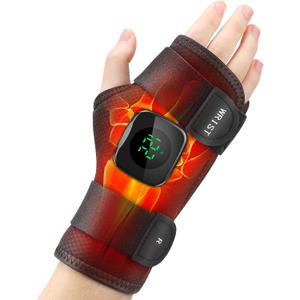 Cordless Wrist Brace Heating Pad, Hand Wrap Brace Heated Wrist Wrap for Wrist Hand Brace Heated Pad for Support with 3 Heat Levels Wrist Warmers for Men Women (for Right Hand)