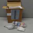 RattanView 24 Set 3D DIY Flower Ceramics to Paint Kit Ready to Paint Your Own Flower Figurines Unpainted Ceramics Spring Painting Statues Crafts for Adult Party Favor